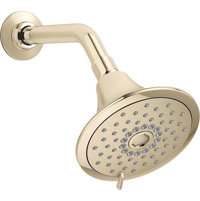 Forte 1.75 gpm multifunction showerhead with Katalyst air-induction technology - Vibrant French Gold
