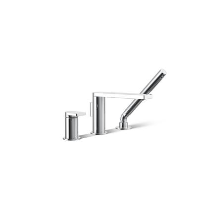 Composed Deck-mount bath faucet with handshower