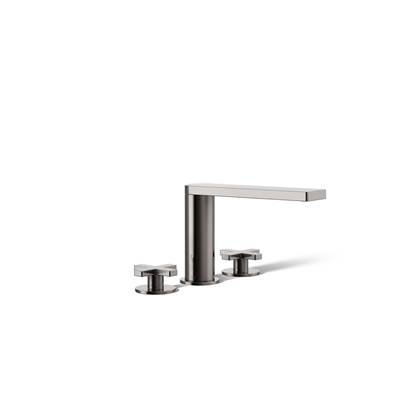 Composed Deck-mount bath faucet with cross handles