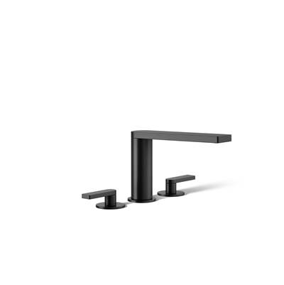 Composed Deck-mount bath faucet with lever handles