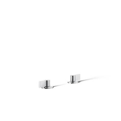 Components Deck-mount bath faucet handles with Lever design