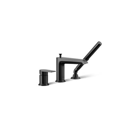 Kohler Hint Deck-mount bath faucet with handshower - Matte Black