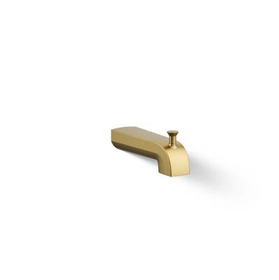 Kohler Pitch Wall-mount Diverter Bath Spout - Vibrant Brushed Moderne Brass