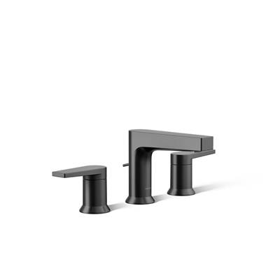 Kohler Taut Widespread bathroom sink faucet, 1.2 gpm - Matte Black