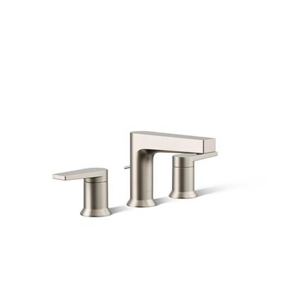 Kohler Taut Widespread bathroom sink faucet, 1.2 gpm - Vibrant Brushed Nickel