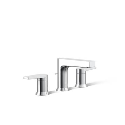 Kohler Taut Widespread bathroom sink faucet, 1.2 gpm - Polished Chrome