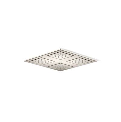 Kohler WaterTile Rain Overhead shower panel with four 22-nozzle sprayheads - Vibrant Brushed Nickel