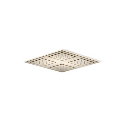 Kohler WaterTile Rain Overhead shower panel with four 22-nozzle sprayheads - Vibrant Brushed Bronze