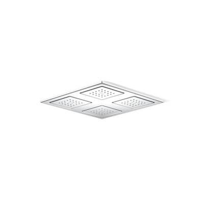 Kohler WaterTile Rain Overhead shower panel with four 22-nozzle sprayheads - Polished Chrome