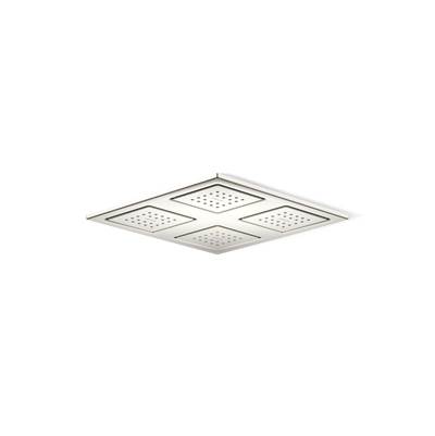 Kohler WaterTile Rain Overhead shower panel with four 22-nozzle sprayheads - Vibrant Polished Nickel