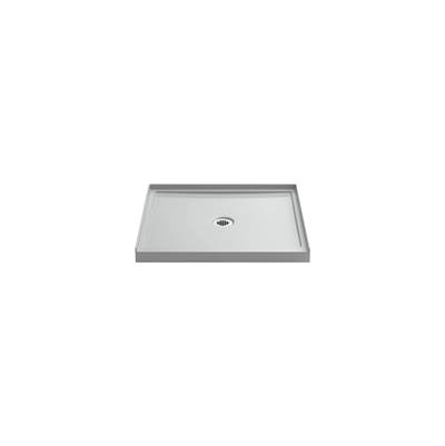 Kohler Rely 36-in x 34-in Single-Threshold Shower Base with Center Drain, Ice Grey - Ice Gray