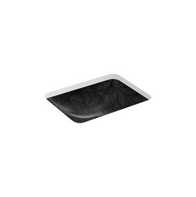Kohler SartorialE Paisley Caxton 20'' rectangular undermount bathroom sink - Black Sartorial Paisley