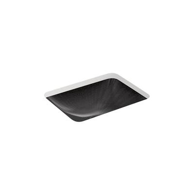 Kohler SartorialE Herringbone Caxton 20'' rectangular undermount bathroom sink - Black Sartorial Herringbone