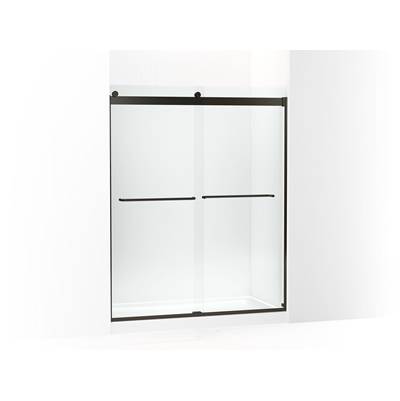 Kohler Levity 74'' H Sliding Shower Door with 1/4''-thick Glass - Anodized Dark Bronze