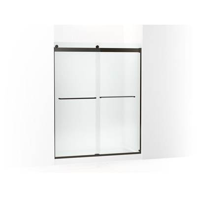 Kohler Levity Sliding Shower Door, 74'' H X 56-5/8 - 59-5/8'' W, with 1/4'' Thick Frosted Glass -...