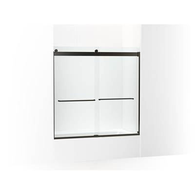 Kohler Levity Sliding Bath Door, 59-3/4'' H X 56-5/8 - 59-5/8'' W, with 1/4'' Thick Crystal Clear...