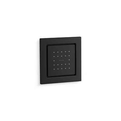 Kohler WaterTile Square 22-nozzle single-function body spray, 2.5 gpm - Matte Black