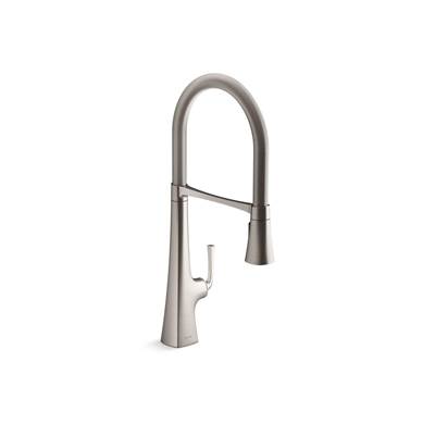 Graze Semi-professional kitchen sink faucet with three-function sprayhead - Vibrant Stainless