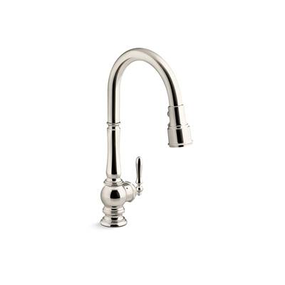 Artifacts Touchless pull-down kitchen sink faucet with KOHLER KonnectE and three-function sprayhead