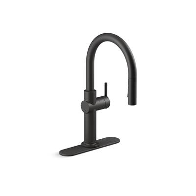 Crue Touchless pull-down kitchen sink faucet with three-function sprayhead