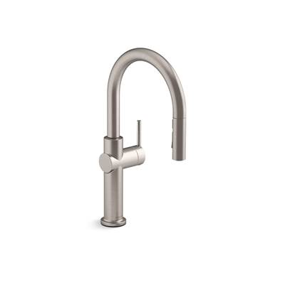 Crue Pull-down kitchen sink faucet with three-function sprayhead