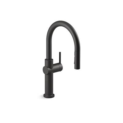 Crue Pull-down kitchen sink faucet with three-function sprayhead