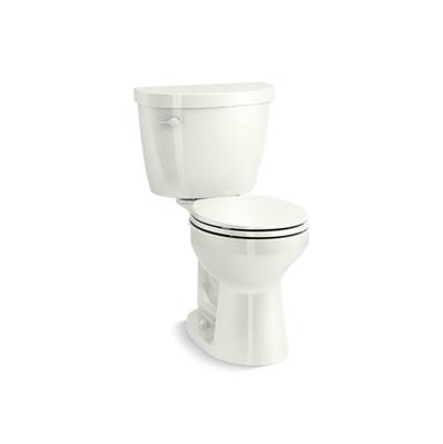 Cimarron Two-piece round-front toilet, 1.28 gpf