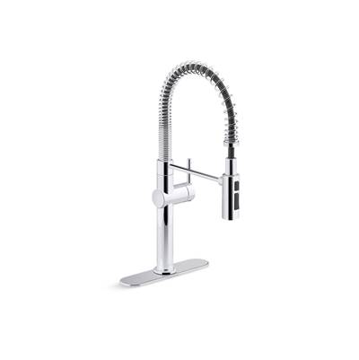 Crue Semi-professional kitchen sink faucet with three-function sprayhead