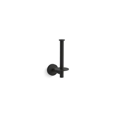 Elate Vertical toilet paper holder - Matte Black
