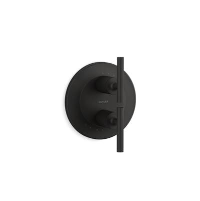 Kohler Purist Mastershower Temperature and Volume Control Valve Trim - Matte Black