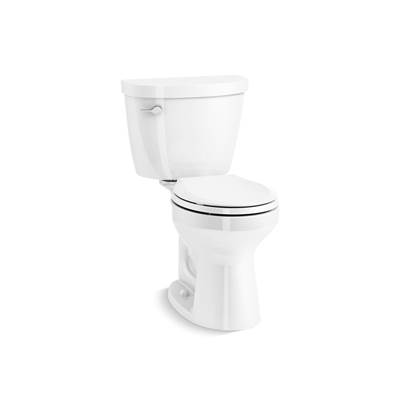 Cimarron ContinuousClean ST two-piece round-front toilet, 1.28 gpf