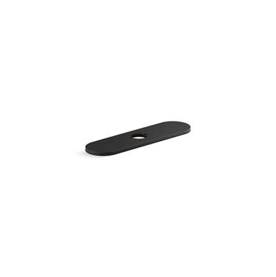 Kohler Tone Three-hole kitchen faucet escutcheon - Matte Black