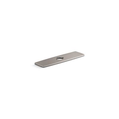 Kohler Riff Three-hole kitchen faucet escutcheon - Vibrant Stainless