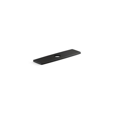 Kohler Riff Three-hole kitchen faucet escutcheon - Matte Black