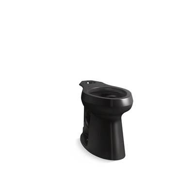 Highline Tall elongated toilet bowl - Black