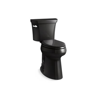 Highline Tall two-piece elongated toilet, 1.28 gpf - Black