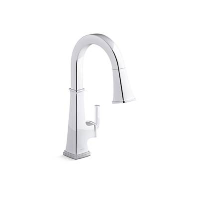 Kohler Riff Pull-down kitchen sink faucet with three-function sprayhead - Polished Chrome