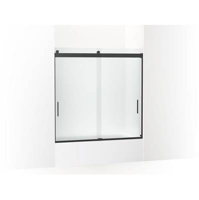 Kohler Levity Sliding Bath Door, 59-3/4'' H X 56-5/8 - 59-5/8'' W, with 1/4'' Thick Frosted Glass...