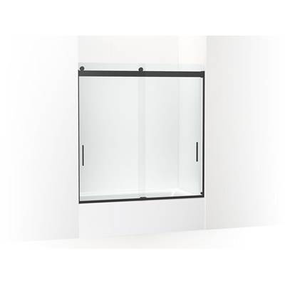 Kohler Levity 62'' H Sliding Bath Door with 1/4''-thick Glass - Matte Black