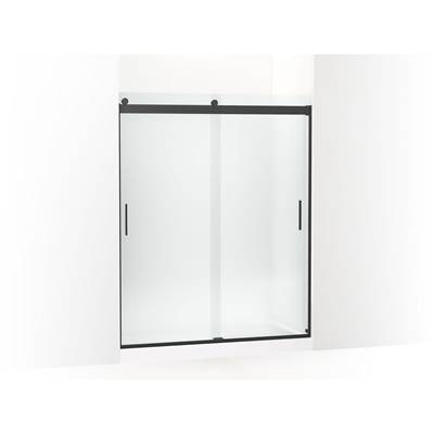 Kohler Levity Sliding Shower Door, 74'' H X 56-5/8 - 59-5/8'' W, with 1/4'' Thick Frosted Glass...