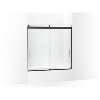 Kohler Levity Sliding Bath Door, 59-3/4'' H X 56-5/8 - 59-5/8'' W, with 1/4'' Thick Crystal Clear...