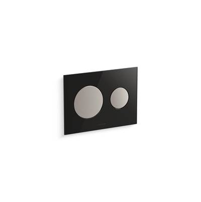 Kohler Skim Dual-flush actuator plate for 2'' x 4'' in-wall tank and carrier system - Black