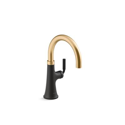 Kohler | Tone | Bar Sink Faucet - Matte Black With Brushed Moderne Brass