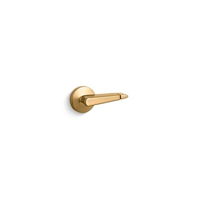 Dual-flush trip lever, left hand - Vibrant Brushed Moderne Brass