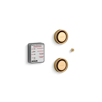 Kohler Invigoration Series Tandem Digital Steam Adapter Kit - Vibrant Brushed Moderne Brass