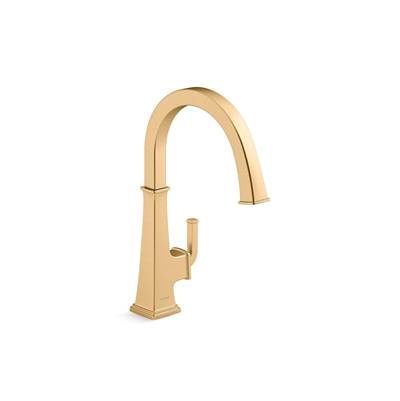 Kohler Riff Single-handle bar sink faucet - Vibrant Brushed Moderne Brass