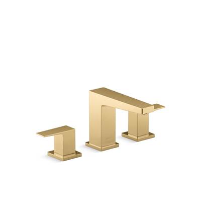Kohler | Honesty | Widespread Bathroom Sink Faucet - Vibrant Brushed Moderne Brass