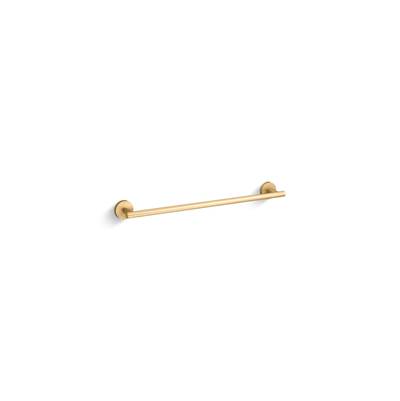 Elate 18'' towel bar - Vibrant Brushed Moderne Brass
