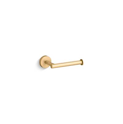Elate Toilet paper holder - Vibrant Brushed Moderne Brass