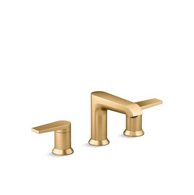 Kohler | Hint | Widespread Bathroom Sink Faucet - Vibrant Brushed Moderne Brass